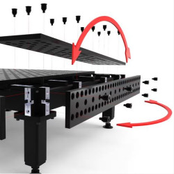 Varilna miza Alpha 28, 1200 x 1200 mm Stronghandtools