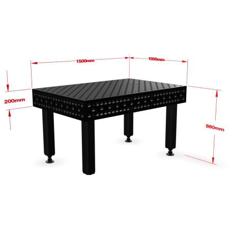 Welding table Alpha 28, 1500 x 1000 mm Stronghandtools