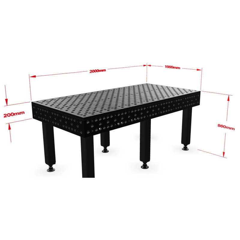 Sveisebord Alpha 28, 2000 x 1000 mm Stronghandtools
