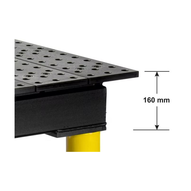 Sveisebord MAX-nitrert, 2550 x 1250 mm Stronghandtools