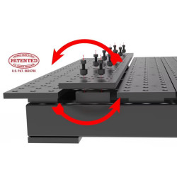 Varilna miza z režami MAX-nitrided, 2560 x 1250 mm Stronghandtools