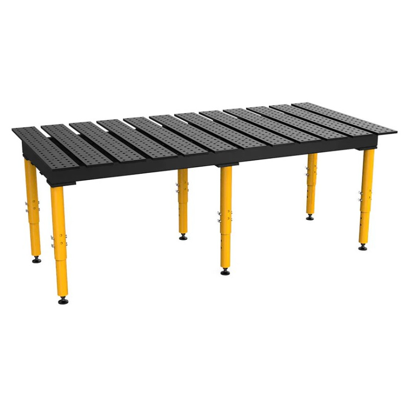 Sveisebord med spor, MAX-nitrert, 2560 x 1250 mm Stronghandtools