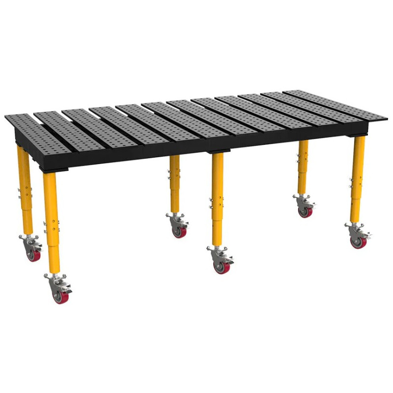 Sveisebord med spor, MAX-nitrert, 2560 x 1250 mm Stronghandtools