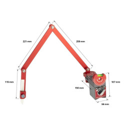 Bloķēšanas C-veida skavas PR18S Stronghandtools