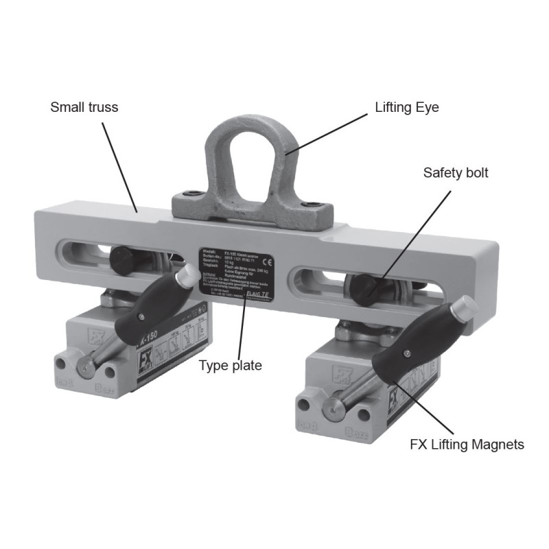 Suporte magnético de deslocação FX-KT 480-600