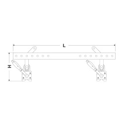 Support de traverse magnétique FX-LT 750
