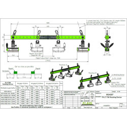 Magnetinis traversos laikiklis FX-LT 750