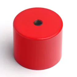 Magnet, diameter 24 mm, M4 internal thread, height 20 mm, AlNiCo