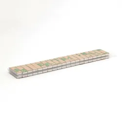 15 x 5 x 2 / N38 - Neodymium magnet (NdFeB) / self-adhesive, with tape 3M 467MP