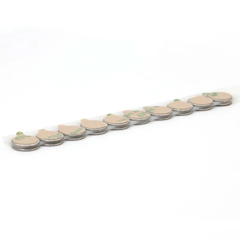 D10 x 0,6 / N38 - Neodymium magnet (NdFeB) / self-adhesive, with tape 3M 467MP
