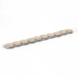 D10 x 1 / N38 - Neodymium magnet (NdFeB) / self-adhesive, with tape 3M 467MP