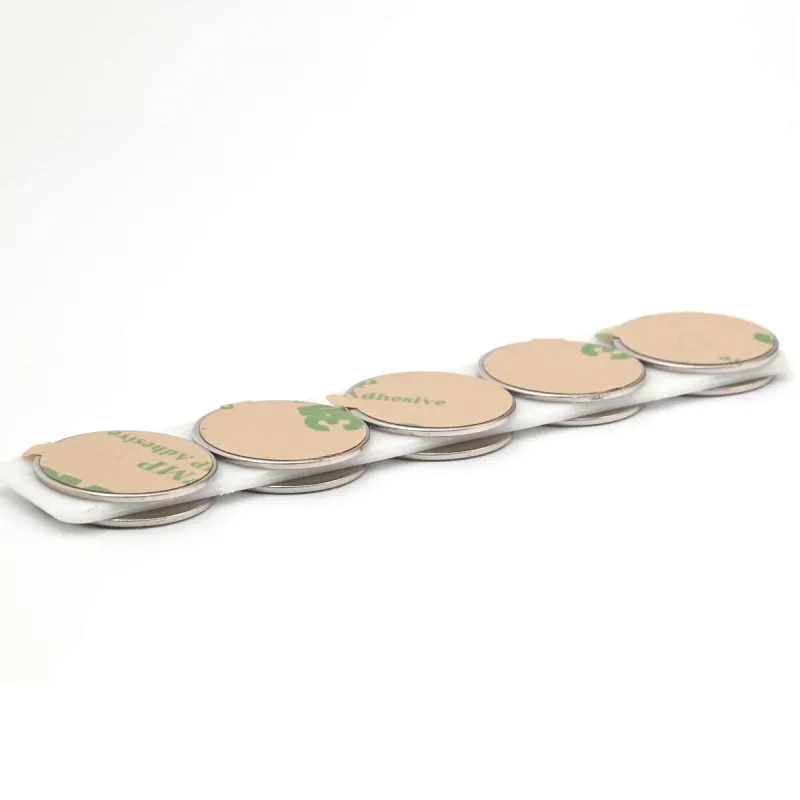 D20 x 1 / N38 - Neodymium magnet (NdFeB) / self-adhesive, with tape 3M 467MP