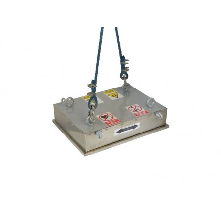 Dauermagnetblock zur Eisenseparierung 620x450x126 / N mit Reinigungsplatte