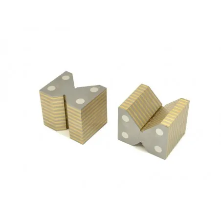 Laminated chuck V-blocks (with prism) 50 x 58 x 46 - 2 pcs for magnetic chucks
