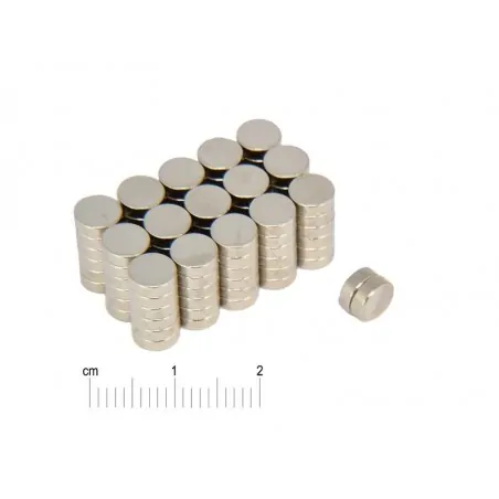 D6 x 2 / N35 - NdFeB (neodymium) magnet