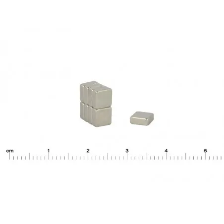 6 x 6 x 2,5 / N38 - NdFeB (neodymium) magnet