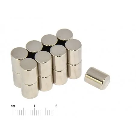 D8 x 10 / N38 - NdFeB (neodymium) magnet
