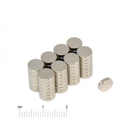 D7 x 2 / N38 - NdFeB (neodymium) magnet