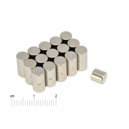 D6 x 6 / N38 - NdFeB (neodymium) magnet