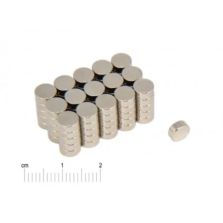 D6 x 2,5 / N38 - NdFeB (neodymium) magnet
