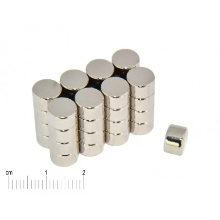 D8 x 5 / N38 - NdFeB (neodymium) magnet