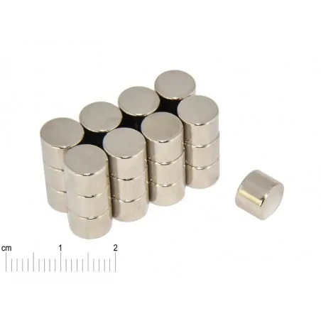 D8 x 6 / N38 - NdFeB (neodymium) magnet