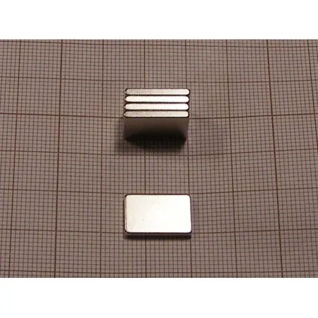 15 x 10 x 2 / N38 - Neodym Magnet (NdFeB)