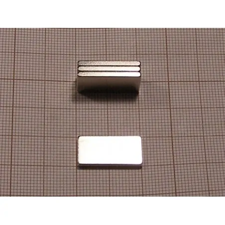 20 x 10 x 2 / N38 - Neodymium magnet (NdFeB)