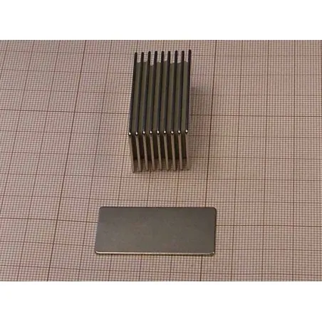 40 x 20 x 1 / N38 - Neodymium magnet (NdFeB)