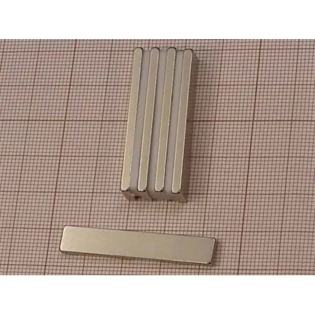 40 x 7 x 2,4 / N38SH - Neodymium magnet (NdFeB)
