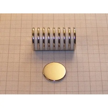 D20 x 2,5 / N38 - NdFeB (neodymium) magnet