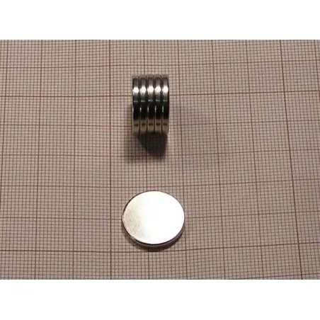 D17 x 2 / N38 - NdFeB (neodymium) magnet