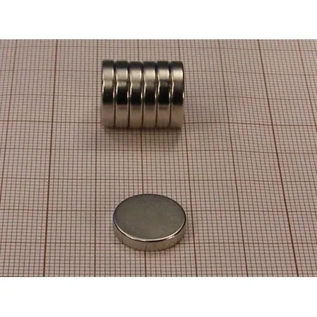 D15 x 3 / N38 - NdFeB (neodymium) magnet