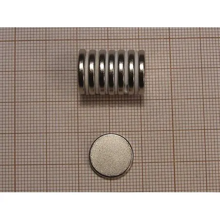D14 x 2 / N38 - NdFeB (neodymium) magnet