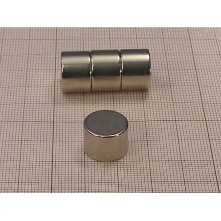 D14 x 10 / N38H - NdFeB (neodymium) magnet