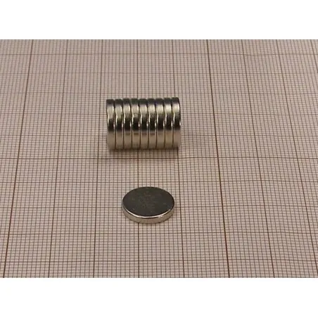 D12,5 x 2 / N35 - NdFeB (neodymium) magnet