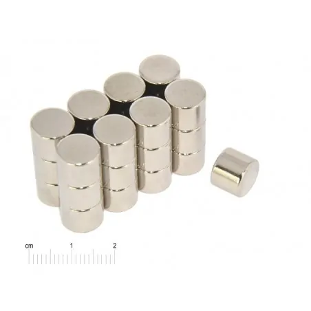 D10 x 8 / N42 - NdFeB (neodymium) magnet