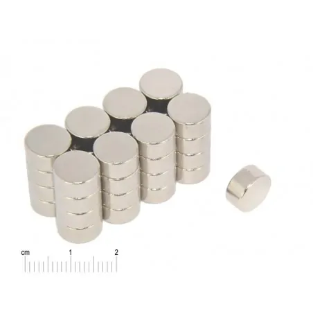 D10 x 5 / N38 - NdFeB (neodymium) magnet