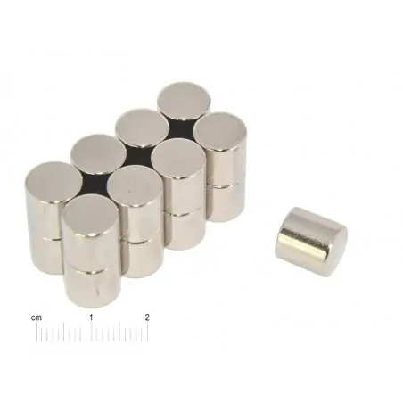 D10 x 10 / N38 - NdFeB (neodymium) magnet