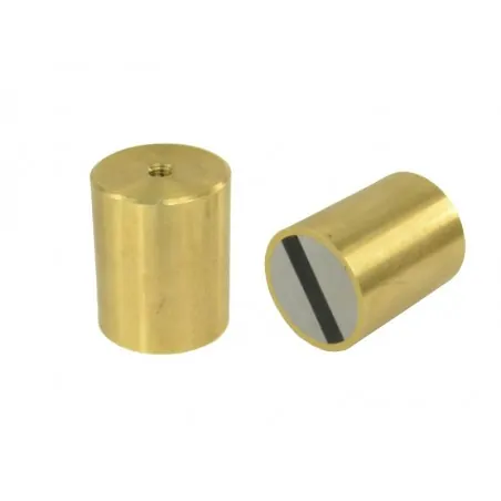 HM 32 brass x 40 / M6 / N - Neodymium pot magnet (NdFeB)