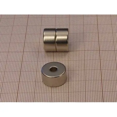 D15 x d4,55 x 8 / N38 - NdFeB (neodymium) magnet