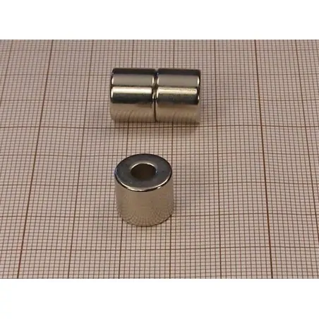 D12 x d5 x 10 / N35 - NdFeB (neodymium) magnet