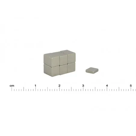 5 x 5 x 1,2 / N38 - NdFeB (neodymium) magnet